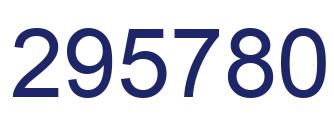 Number 295780 blue image