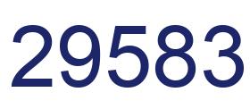 Number 29583 blue image