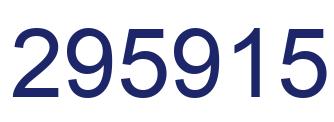 Number 295915 blue image