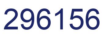 Number 296156 blue image