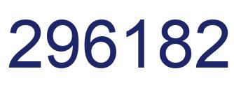 Number 296182 blue image