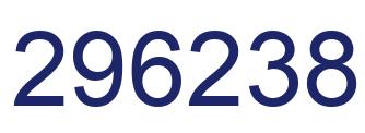 Number 296238 blue image