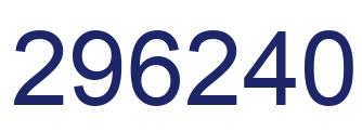 Número 296240 imagen azul