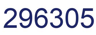 Number 296305 blue image