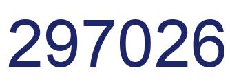 Number 297026 blue image