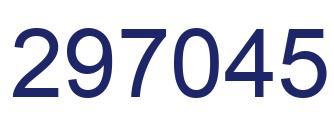 Number 297045 blue image