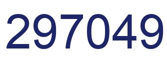Number 297049 blue image