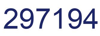 Number 297194 blue image
