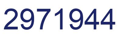 Number 2971944 blue image