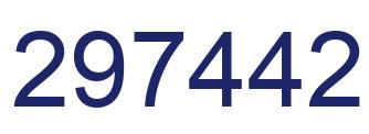 Number 297442 blue image