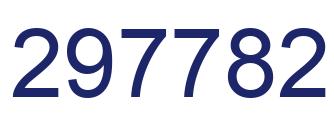 Number 297782 blue image
