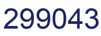 Number 299043 blue image