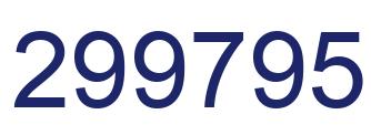 Número 299795 imagen azul