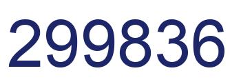 Número 299836 imagen azul