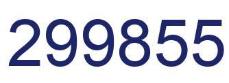 Número 299855 imagen azul