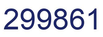 Número 299861 imagen azul