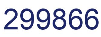 Número 299866 imagen azul