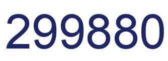 Número 299880 imagen azul