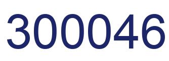 Number 300046 blue image