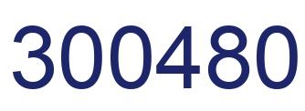 Number 300480 blue image