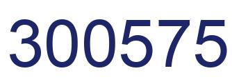 Number 300575 blue image