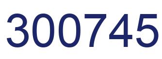 Número 300745 imagen azul
