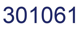 Number 301061 blue image