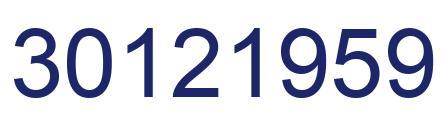 Número 30121959 imagen azul