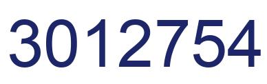 Number 3012754 blue image