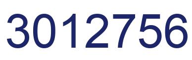Number 3012756 blue image