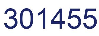 Number 301455 blue image