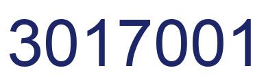 Number 3017001 blue image