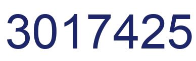 Number 3017425 blue image