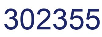 Number 302355 blue image