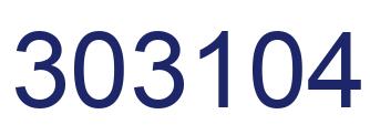 Number 303104 blue image