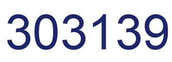 Number 303139 blue image