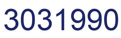 Number 3031990 blue image