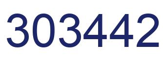 Número 303442 imagen azul