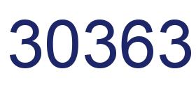 Number 30363 blue image