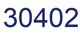 Number 30402 blue image