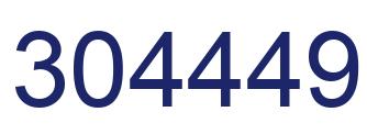 Number 304449 blue image
