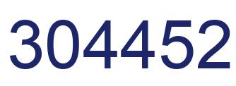 Number 304452 blue image