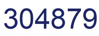 Number 304879 blue image
