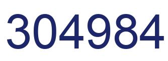 Number 304984 blue image