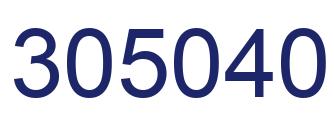 Number 305040 blue image