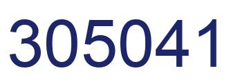 Number 305041 blue image