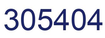 Number 305404 blue image