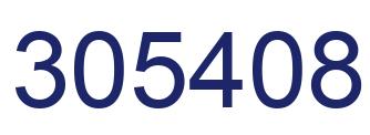 Number 305408 blue image