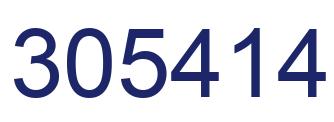 Number 305414 blue image
