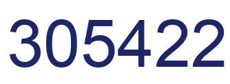 Number 305422 blue image